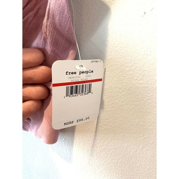 New Free People Va Va Voom Set Bliss Blush Crop - Picture 11 of 12